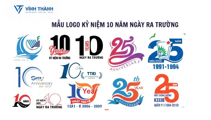 mẫu logo in áo kỷ niệm 1 năm ra trường