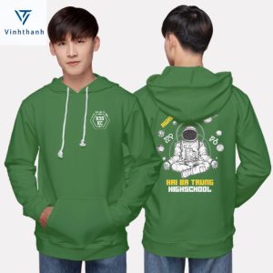 Mẫu áo lớp hoodie màu xanh lá cây